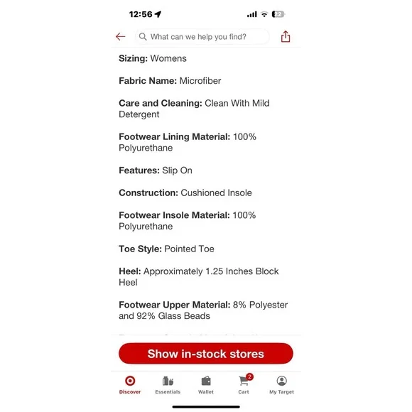 Women's Silver Elle Rhinestone Slingback Pointed Toe Pumps Size 8 - A New Day - Picture 6 of 7